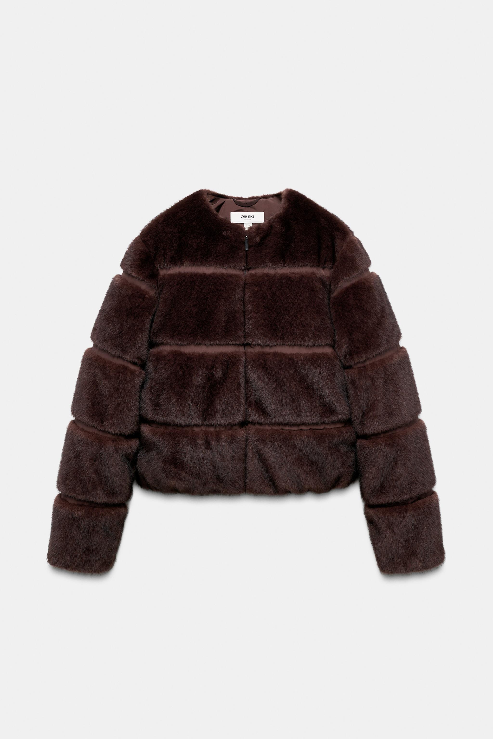 SHORT FAUX FUR COAT HEIQ XREFLEX™ SKI COLLECTION